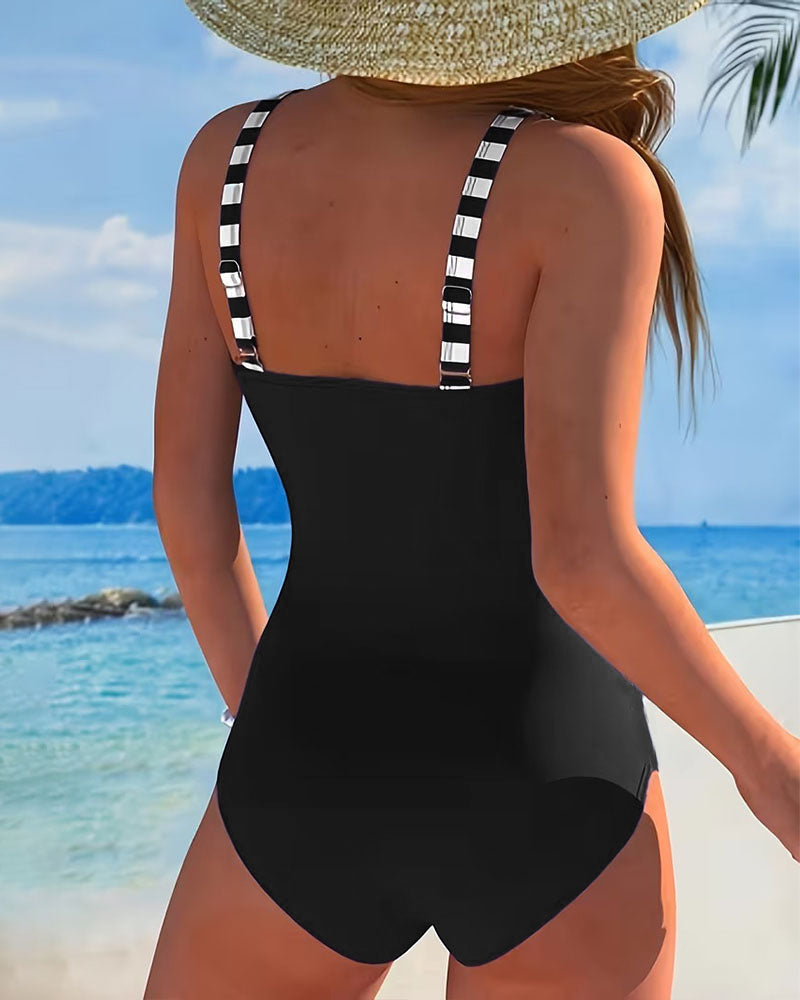 Aurora | Costume Righe Colorblock